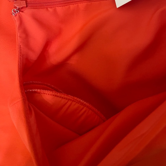 Badgley Mischka Deep Pink Peplum Dress Size 4 New With Tags - Picture 5 of 12